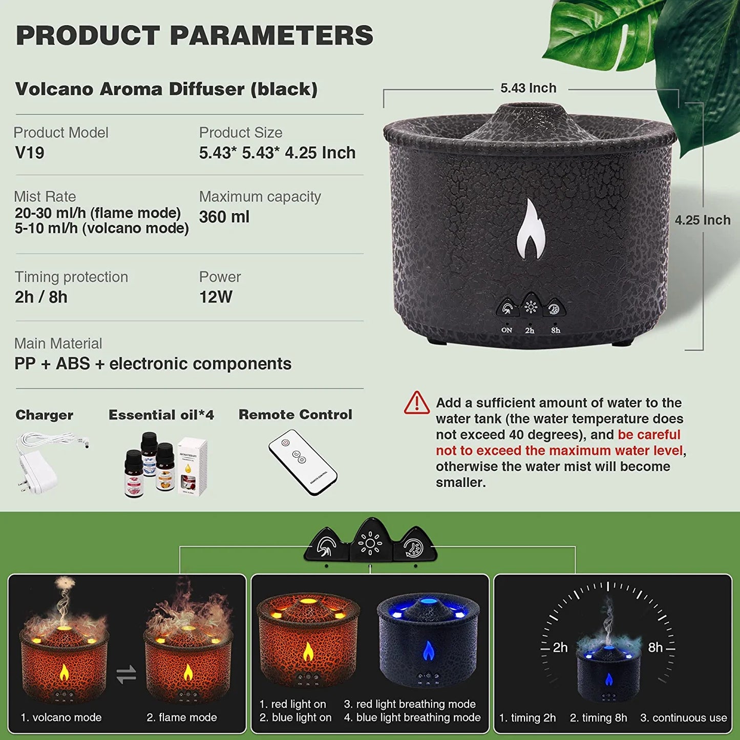 Humidifier air diffuser