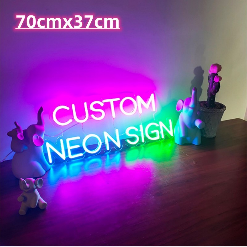 Colorful custom neon letter