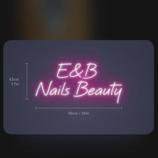 Colorful custom neon letter