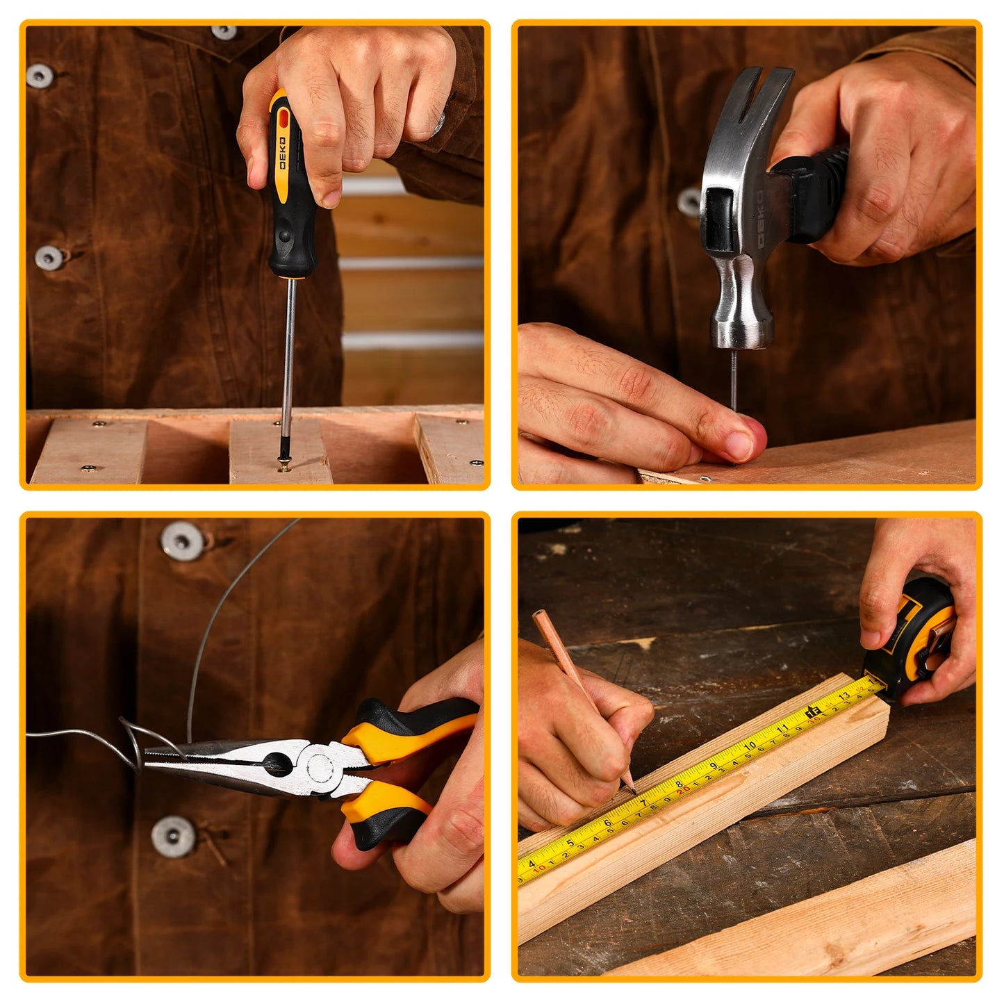 DEKO 126Pcs Power Tool Combo Kits