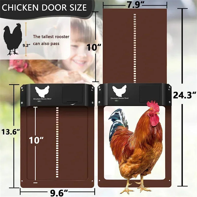 Automatic Chicken Coop Solar Door with Timer