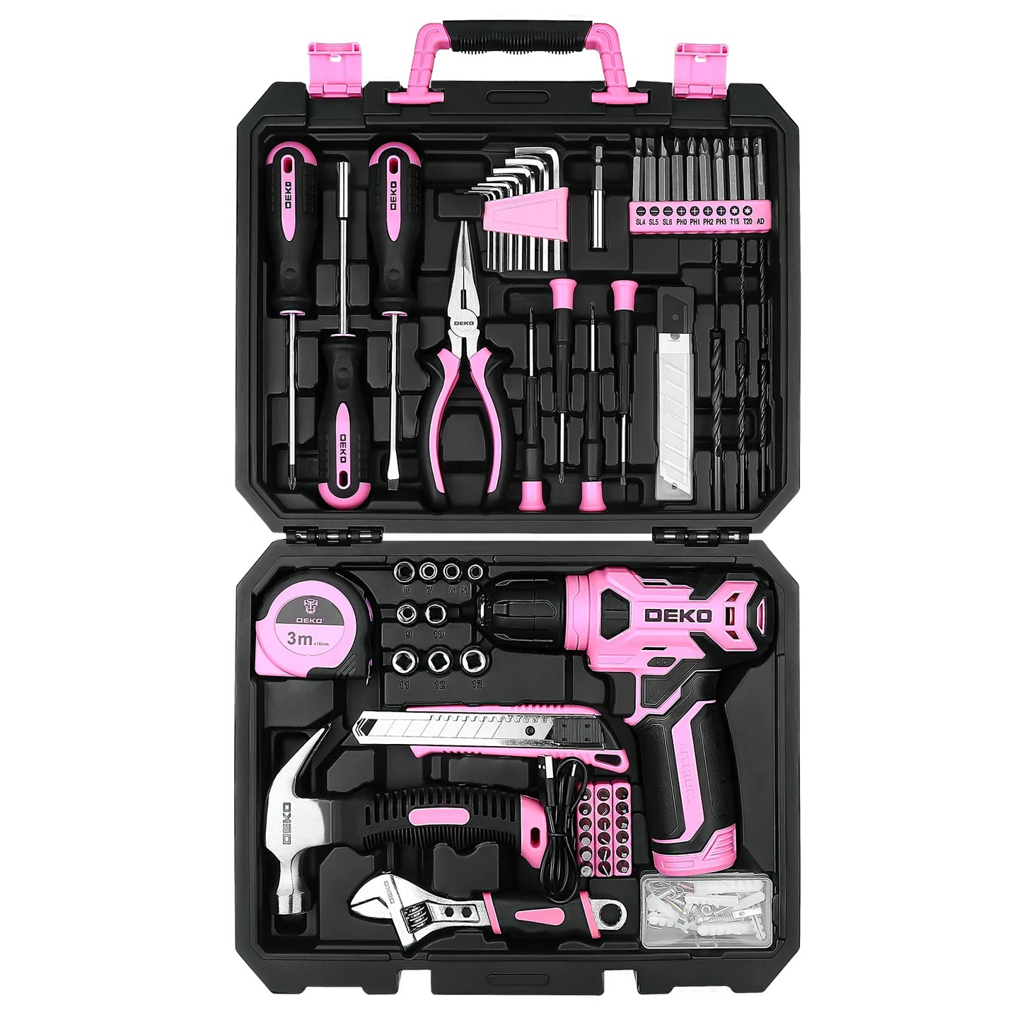 DEKO 126Pcs Power Tool Combo Kits