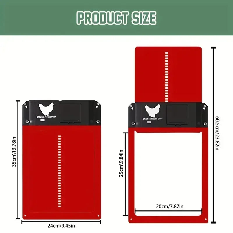 Automatic Chicken Coop Solar Door with Timer