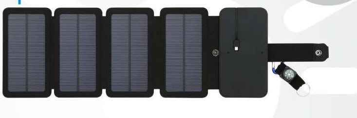 Chargeur Solaire Pliable 8W - Portable & Étanche pour Smartphone