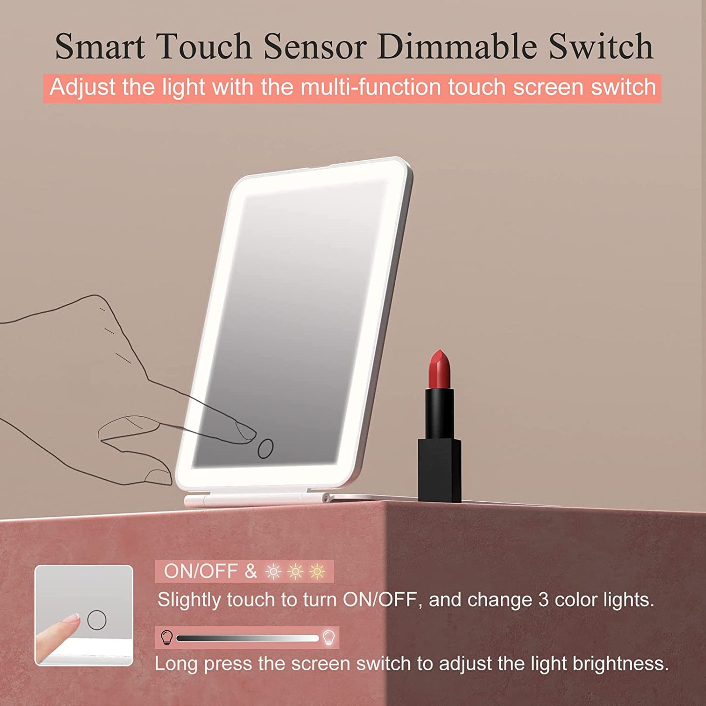 led mirror handbag